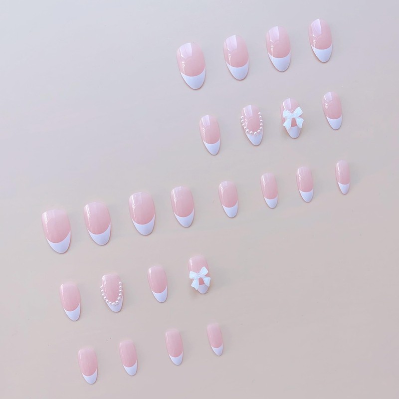 Press On Nails, Beauty Pattern Summer Cute Glue on Nails,