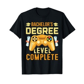 Bachelor's Degree Level Complete Gamer Academic Success T-Shirt