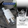Coffee Syrup Plastic Dispenser Bottle and 36 labels Syrup Dispenser