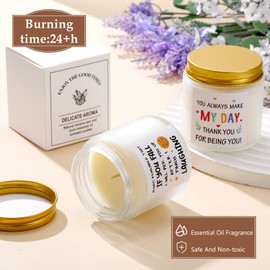 Conelist 6 Pcs Friendship Scented Candle for Home Lavender Candles for Relaxation Gift Best Friends Aromatherapy Lasting Candle in Glass Jar Gifts for Women Birthday Decorations, 6 Scents(Bestie)