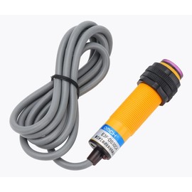 Heyiarbeit M18 Diffuse Photoelectric Switch Sensor Optical E3F-DS30C4 3 Lines NPN 30 cm Adjustable NPN Proximity Switch DC 6-36V