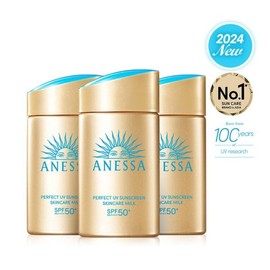 Anessa Perfect UV Sunscreen Skincare Milk NA 60ml x 3 / 아넷사 퍼펙트 UV 선스크린 스킨케어 밀크 NA 60ml 3개