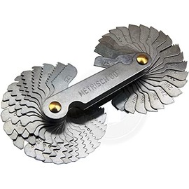 Harden 580412, 52pcs Measuring Gauge Pitch 60 Metric 55 Imperial Witworth