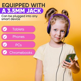 Redskypower 10 Pack Bulk Headphones, Wired Headphones for Kids, Teens, Adults, Affordable On-Ear with 3.5mm Plug, Perfect for Schools, Classrooms, Libraries, Museums, Multipack for Wholesale, Multi Color