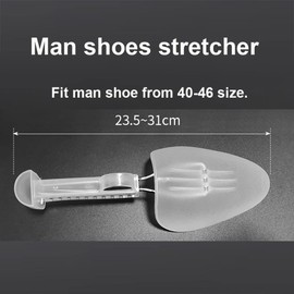 EchoDone 10 Pairs Practical Adjustable Length Men Shoe Tree Shoe Stretcher Boot Holder Shaper Support (White Color)