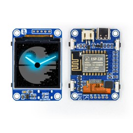 SquaryFi - Compact 1.54” LCD Display Based on ESP-12E ESP8266 WiFi Module 240×240 Resolution Display with GC9A01 Driver and SPI Interface 1.54inch LCD Display for Raspberry Pi/Jetson Nano/Arduino
