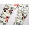 Men's Casual Skinny Pants Butterfly Foral New York Printed Denim