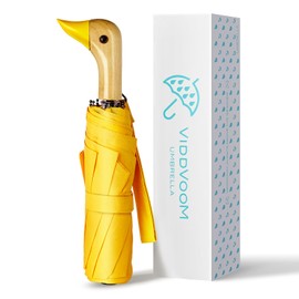 ViddVoom Duck Umbrella - Compact Travel Umbrella with a Cute Duck Head Handle for Women