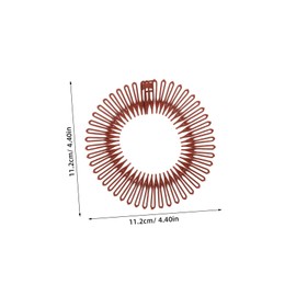 Outanaya 12pcs Elastic Hair Combs: Invisible Stretchy Bun Maker for Women - Plastic Circle Hair Combs for Daily Use & Special Events