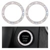 JUSTTOP 2PCS Car Bling Crystal Rhinestone Engine Start Ring Decals,