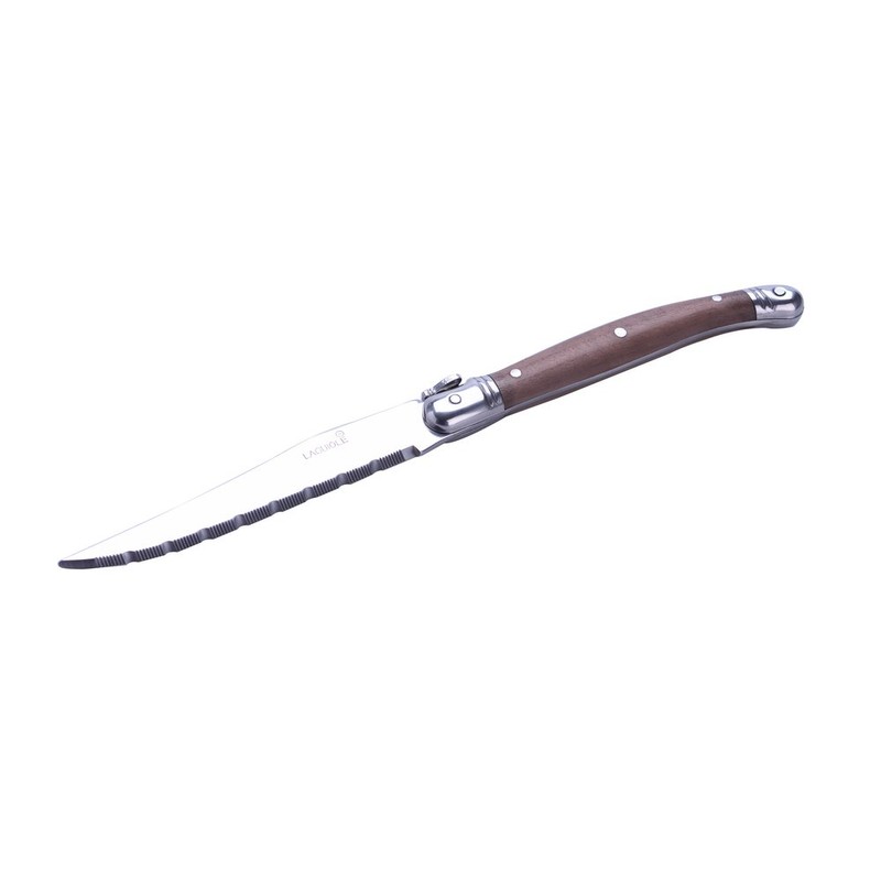 Laguiole 6er Steakmesser-Set Walnut Handle