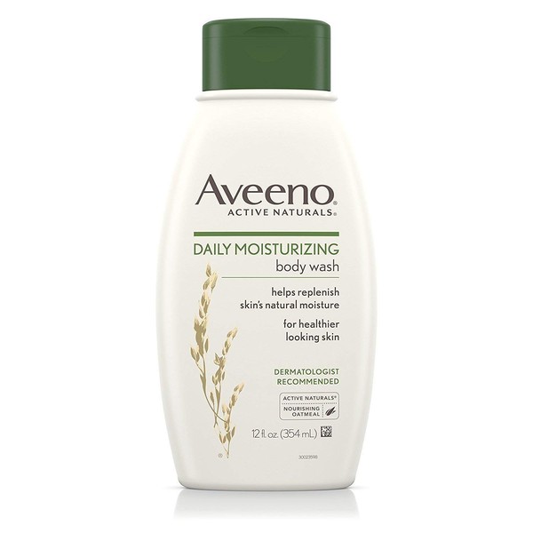 Aveeno Active Naturals Daily Moisturizing Body Wash 12 oz. (Pack of 3)