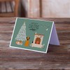 Border Terrier Christmas Everyone Greeting Cards and Envelopes Pack of