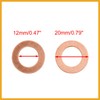 Partuto 12mm Inner Dia Copper Crush Washers Flat Car Sealing
