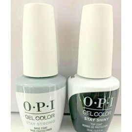 OPI GelColor - Stay Strong & Shiny - Base & Top Coat Duo Pack - New Bottle!