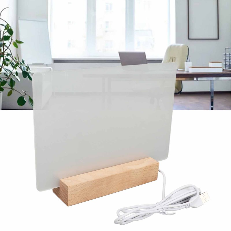 Dry Erase Board 220x150mm Acrylic White Planning Board Reusable with