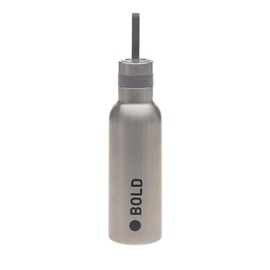 LÄSSIG Bold Children's Drinking Bottle 750 ml Stainless Steel BPA-Free / School Bottle Stainless Steel Bold Silver