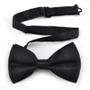 TOPTIE Mens Formal Tuxedo Solid Color Satin Bow Tie Classic