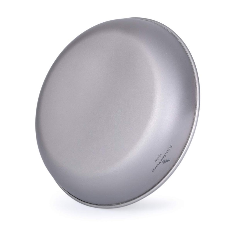 Boundless Voyage Ultralight Titanium Pan Dish Plate with Carry Mesh