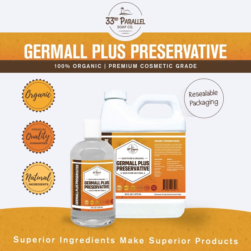 GERMALL Plus Preservative Liquid (2 oz) Paraben-Free; Formaldehyde-Free; Water &