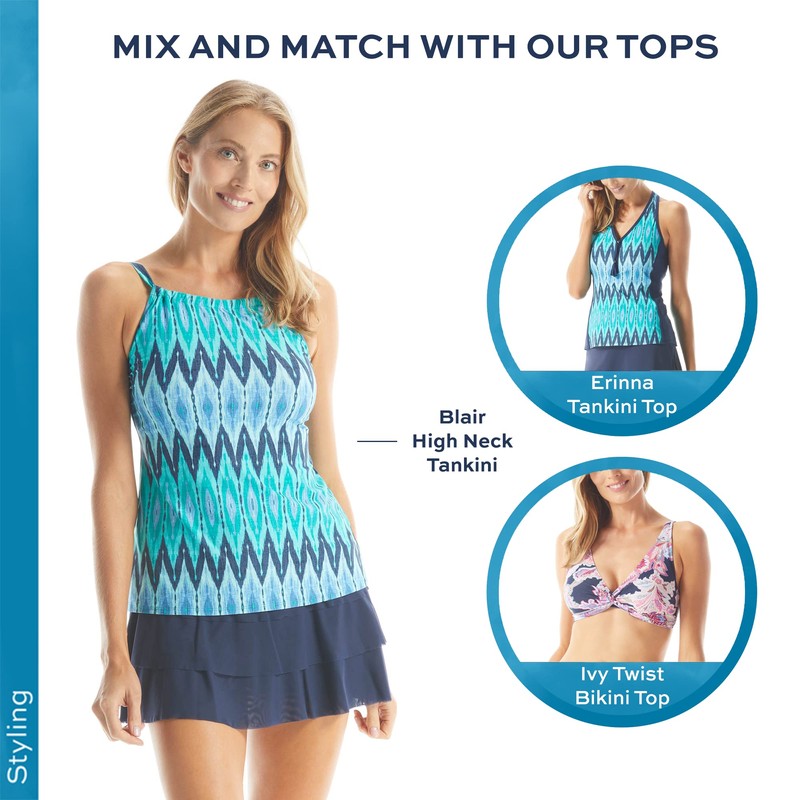 BEACH HOUSE Cadence - Falda de natación para Mujer, Admiral