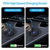 Linkstyle USB Car Charger Socket, 72W QC3.0 & Dual PD