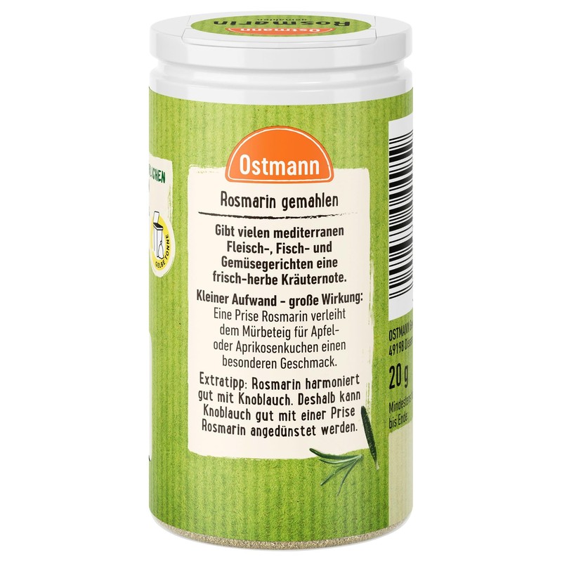 Ostmann Spices - Rosemary Ground | Spicy Herbal Note for