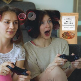 Kepperton Best Friends Trail Mix - Premium Snack Blend for Womens Gift Basket, Stocking Stuffers, Gourmet Gift Basket Filler, Valentines for Friends, BFF Bestie Gift Ideas