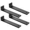Floating Shelf Brackets 10 inch, Heavy Duty Wall Shelf Bracket