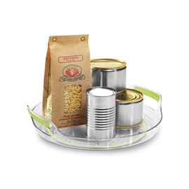 Madesmart 95-51310-04 - Recipiente de cocina con plato giratorio (pequeño, poco profundo, portátil, color verde, portátil, corto)