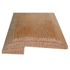 Solid Red Oak Interior Threshold - Style 2-36 inches Long