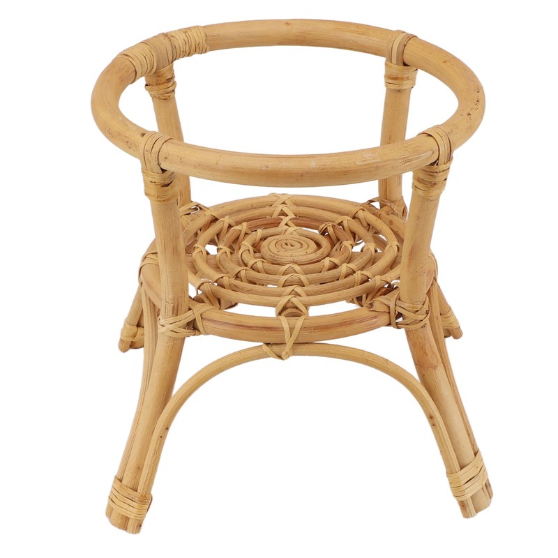 Plant Stand Flower Pot Rack Rattan Minimalist Stable 9.4in Diameter