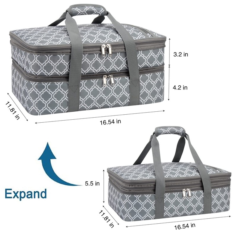 FATOLXX Insulated Casserole Dish Carrier Bag - Food Carriers for