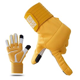 CRUNCHQUENCH FlexGrip – Goat Leather Palm Weightlifting Gloves, Silicone Grip, Breathable, Touchscreen, Multi-Use Fitness Gear for Men & Women (M)