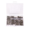 300Pcs M3 Hex Screws Nuts Set with Storage Box Uniform