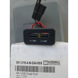 Unbranded KUSSMAUL 091-219-4 USB DUAL PORT INPUT: 11-16 VDC *S45