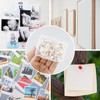 150 Pcs White Thumb Tacks Push Pins Round Head Metal