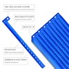 Ouchan Holographic Plastic Wristbands Blue - 100 Pack Wristbands for