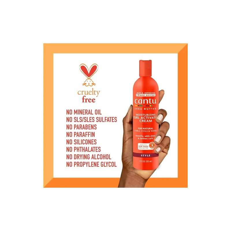 Cantu Crema Hidratante Activadora De Rulos Rizos 355 Ml