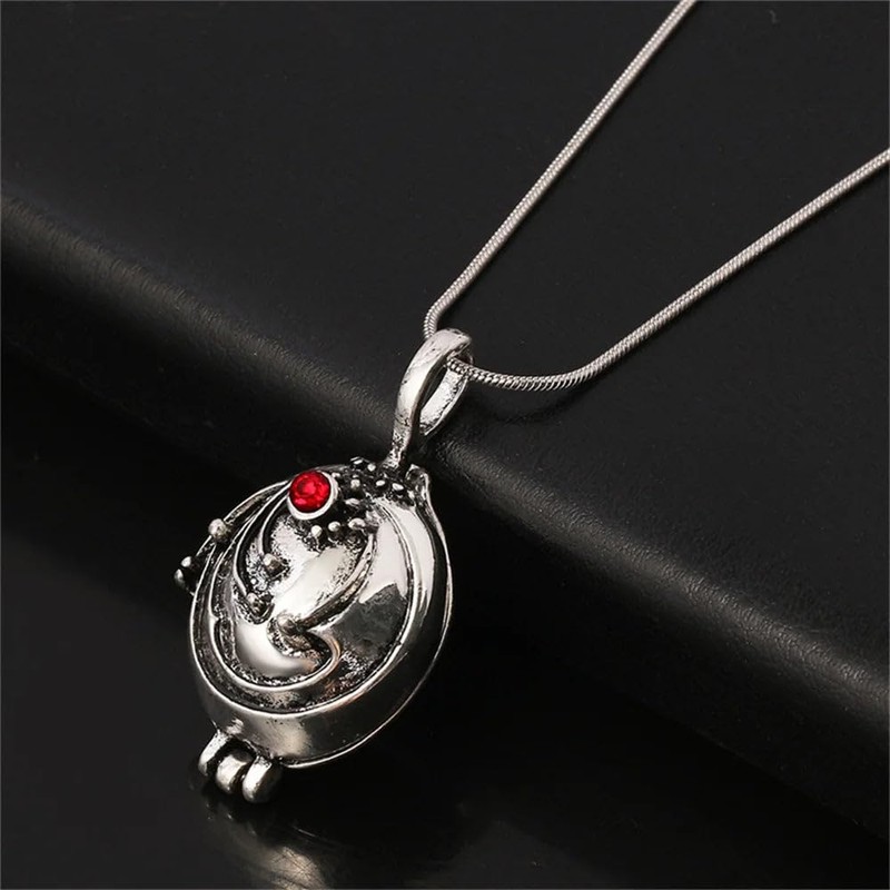 PSL Elena Gilbert Vervain Antique Silver Tone Crystal Pendant Necklace