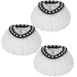 3 Pack Replacement 360° Rotating Mop Heads, Mop Replace Head Compatible with Ocedar and Vileda,Universal Microfiber Spin Mop Refills, Easy Cleaning Machine Washable and Reusable