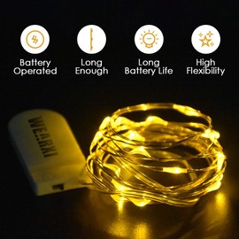 Wearxi Fairy Lights for Room Decoration, 10 m, 100 LEDs, Photo Fairy Lights with Clips for Photos, Light Chain, Collage, Decoration Flat Modern Interior House / Christmas / Wedding