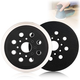 2Pcs 125mm Sander Backing Pad for Bosch Sander Pads, 5 Inch 8 Hole Replacement Sander Pad for Bosch GEX125-1 PEX220 PEX220A Skil 7402 7490, Hook and Loop Sanding Pads for Random Orbital Sanders