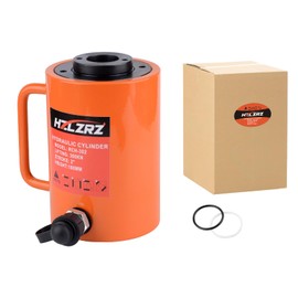HZLZRZ 30T Hydraulic Cylinder Jack Hollow Single Acting Hydraulic Ram Cylinder, Hydraulic Lifting Cylinders 2"(50mm) and Porta Power Kit(RCH-302)