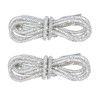 OFOCAC Rhinestone Rope Laces, Glitter Shoe Laces for Sneakers- 2PCS