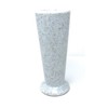 OPTIMUM Slim Memorial Cemetery Flower Vase - Plastic (White Granite)