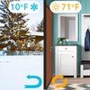 2PACK Door Draft Stopper, Strong Adhesive Door Sweep for Exterior