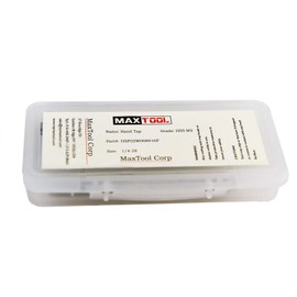 MaxTool 2-56 Hand Thread Taps Set Including Taper+Plug+Bottom HSS M2 Wire Gauge/Numbered Taps Set 56 TPI FULLY GROUND RIGHT HAND; HSN02W00R02