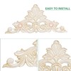 Sungmor Victorian Style Cast Iron Wall Plaque, Antique White Fleur