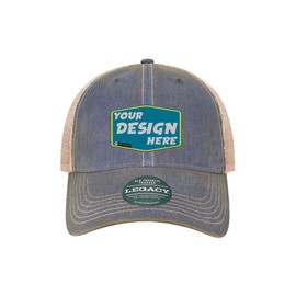 Custom Cap Legacy Unisex Youth Old Favorite Trucker Cap - Contrasting Snapback